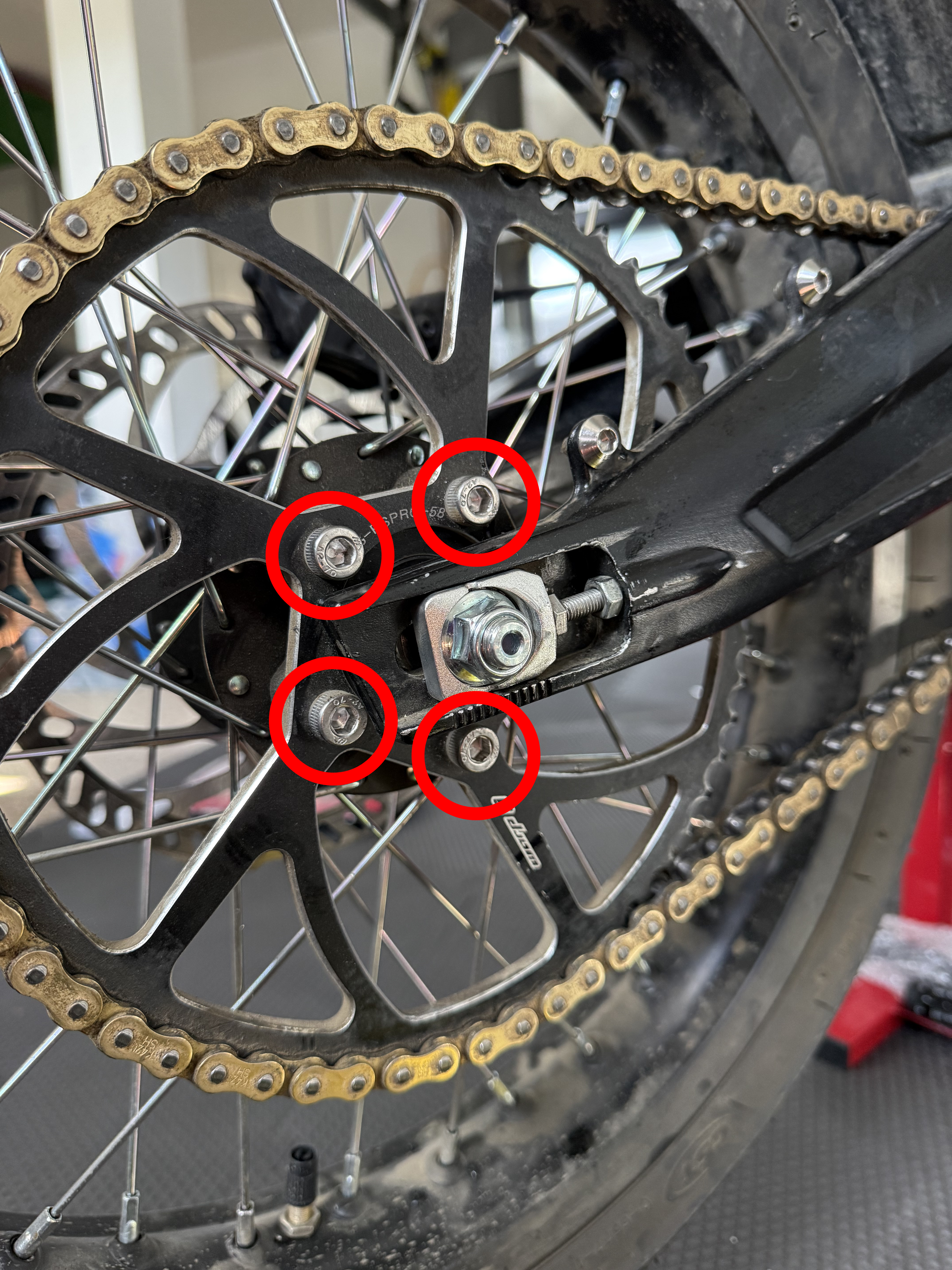 Titanium Sprocket Bolts- E-Moto